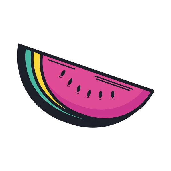 Melon d'eau années 90 patch — Image vectorielle