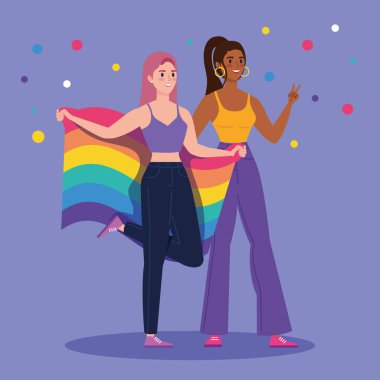 Lezbiyen aşıklar karakterleri birleştirir