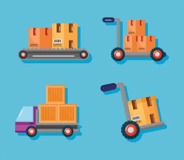 dört depo servis simgesi