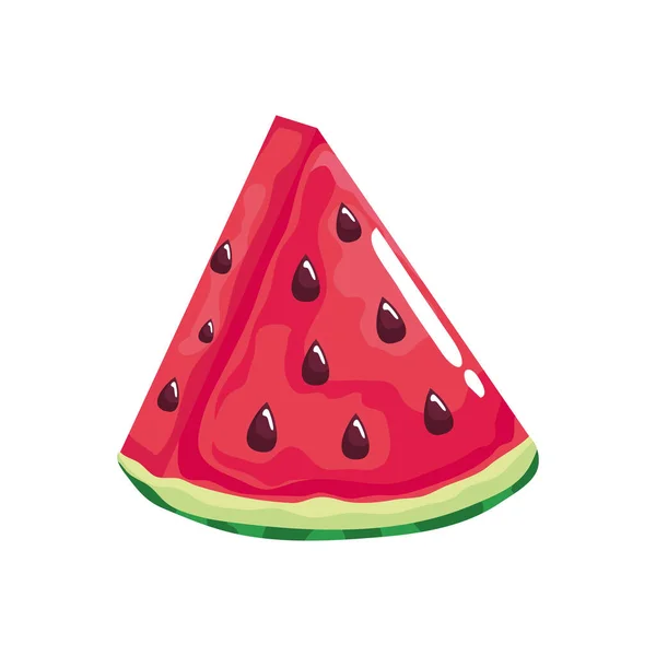西瓜新鲜水果 — 图库矢量图片