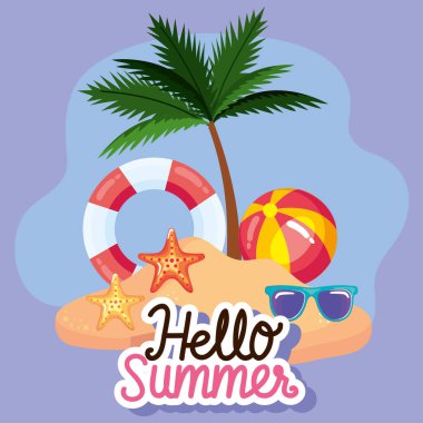 Yaz yazı poster Merhaba