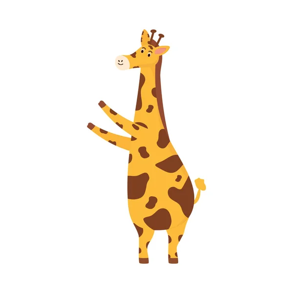 Милий жираф стоїть — стоковий вектор