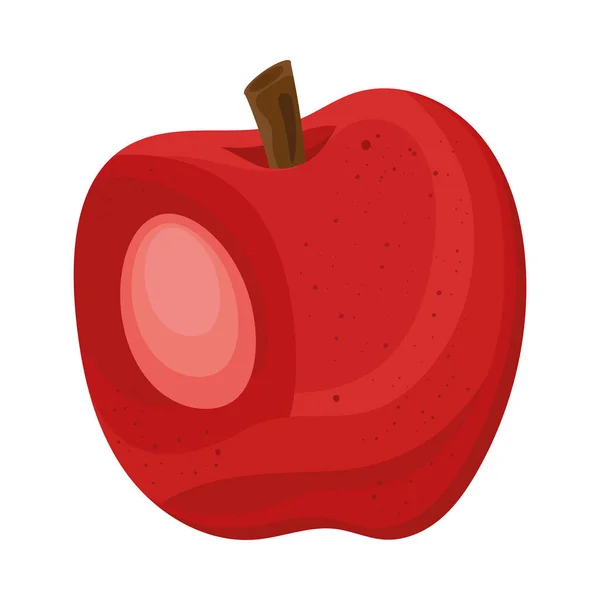 Manzana fruta fresca — Vector de stock