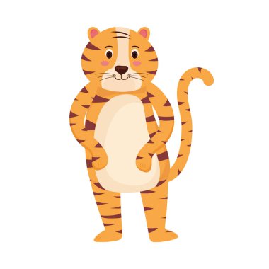 sevimli kaplan ayakta