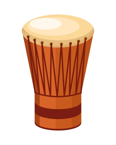 Djembe instrumento musical — Vetor de Stock