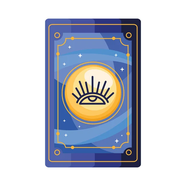 Esoteric card tarot — Stock Vector