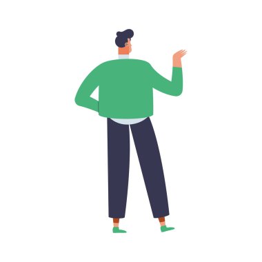 Genç adam geri döndü.