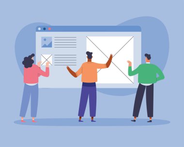üç UI ve UX tasarımcısı