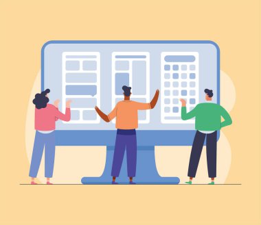 UI ve UX üç tasarımcı