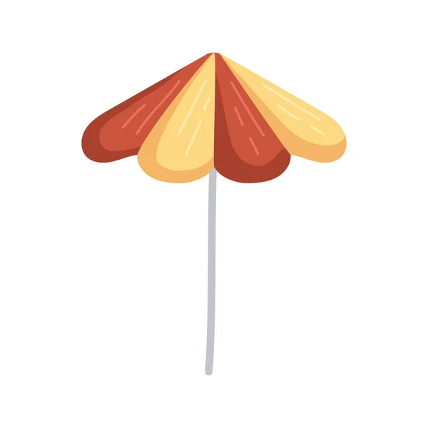 Beach umbrella accessory — Stock Vector