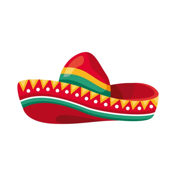 Sombrero rojo mexicano — Archivo Imágenes Vectoriales