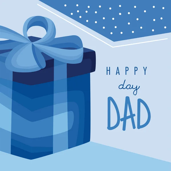 Fathers day lettering poster — Stock Vector