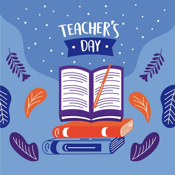 Nauczyciele dzień list plakat — Wektor stockowy