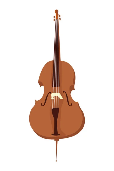 Violonchelo instrumento musical — Archivo Imágenes Vectoriales