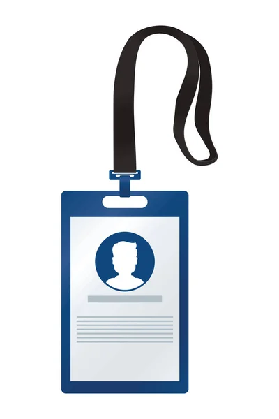 ID badge opknoping — Stockvector