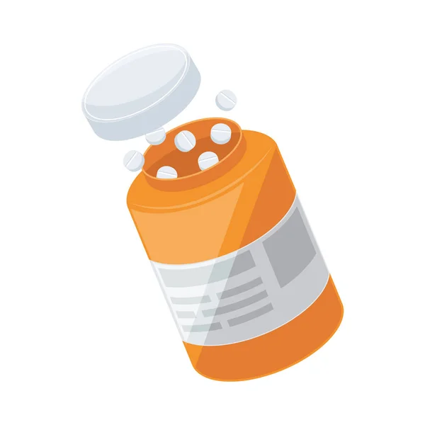 Gyógyszertári tabletták vényköteles — Stock Vector