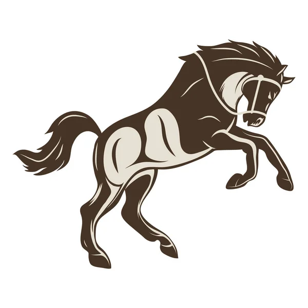 Cavallo selvaggio west animale — Vettoriale Stock