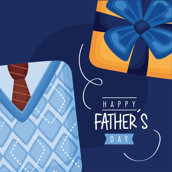 Fathers day poster Stock Vector
