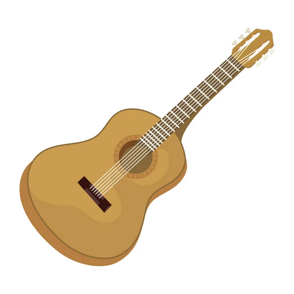 Gitar müzik enstrümanı — Stok Vektör