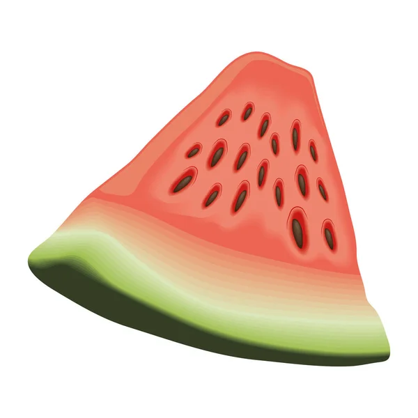 Vattenmelon färsk frukt — Stock vektor