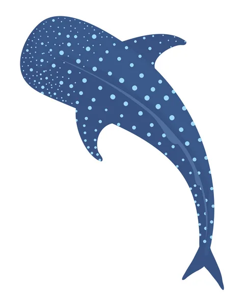 Peces de tiburón ballena — Vector de stock