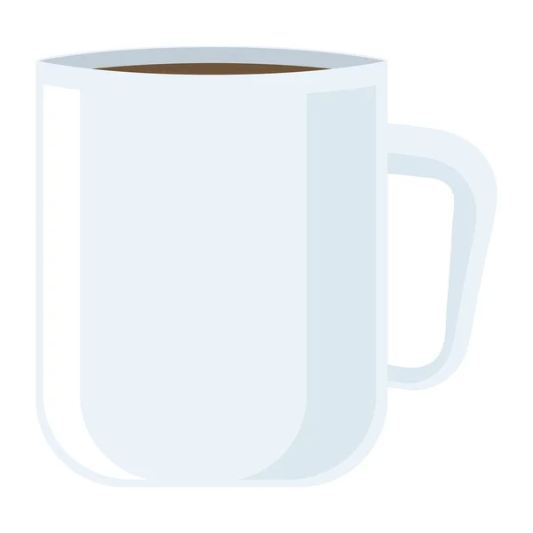 White coffee mug — Stock Vector