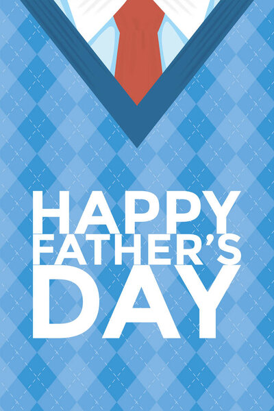 Happy fathers day poster Royalty Free Stock Illustrations