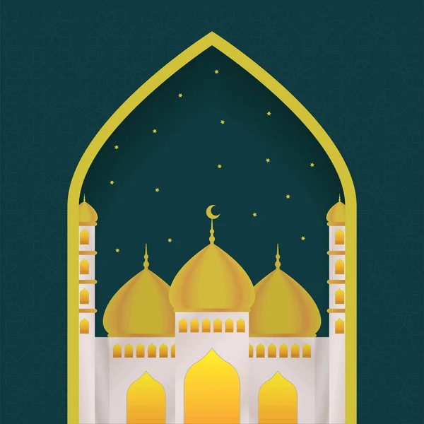 Eid Mup.org清真寺 — 图库矢量图片