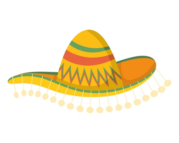 Meksika kültür şapkası. — Stok Vektör