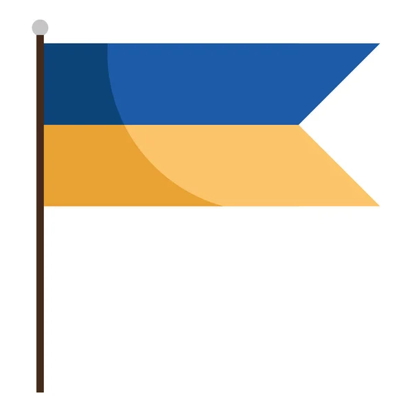 Ukraine country flag — Stock Vector