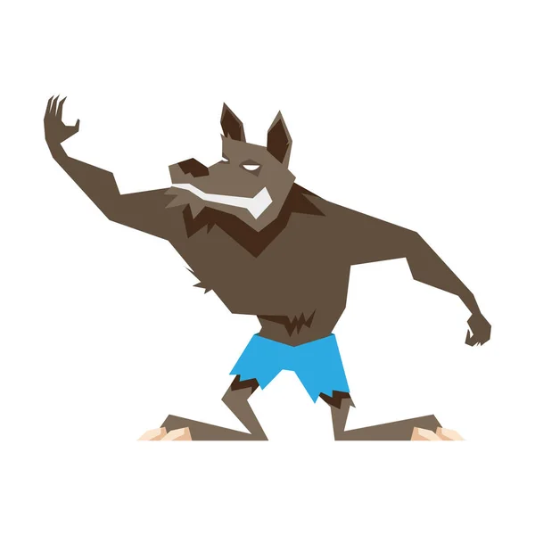 Werwolf-Charakter fantastisch — Stockvektor