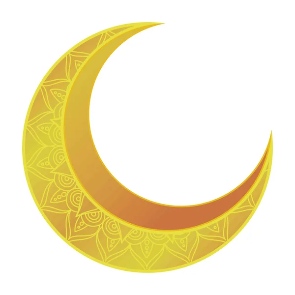 Goldene Mondsichel — Stockvektor