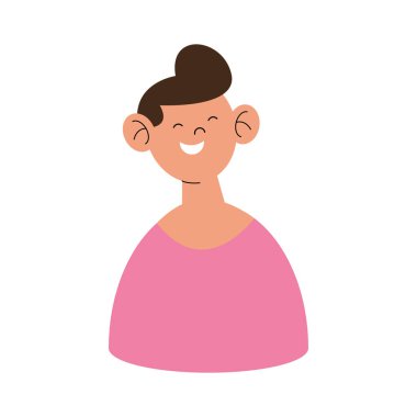 Küçük çocuk mutlu.