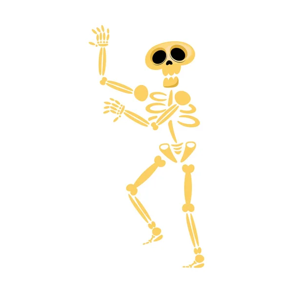 Skeleton dancing icon — Stock Vector