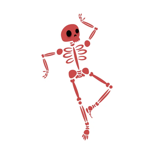 Rolig skelett ikon — Stock vektor
