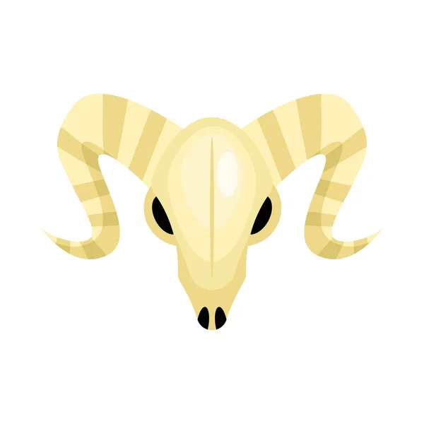 Ram schedel pictogram — Stockvector