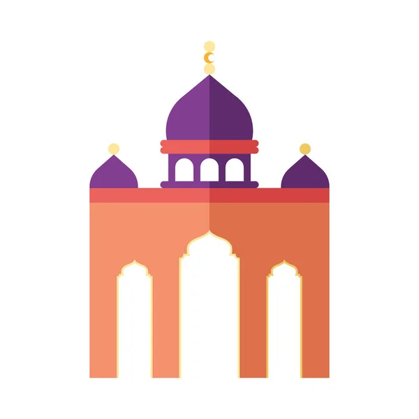 Edificio Mezquita Islámica — Archivo Imágenes Vectoriales
