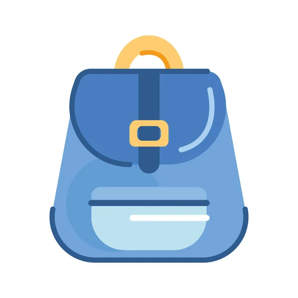Approvisionnement sac d'école bleu — Image vectorielle
