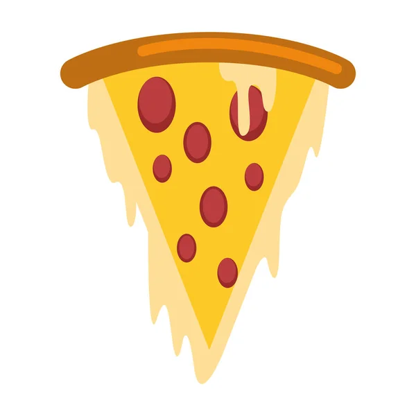 Pizza italiana comida rápida — Vector de stock