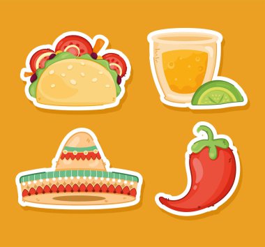 4 Meksika kutlama ikonu