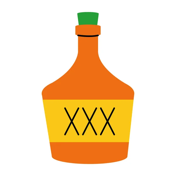 Alkoholický nápoj lahev produkt — Stockový vektor