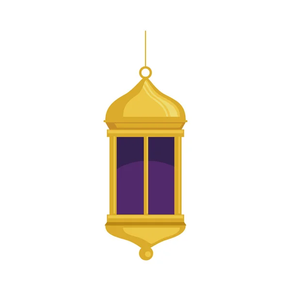 Linterna dorada y púrpura — Archivo Imágenes Vectoriales