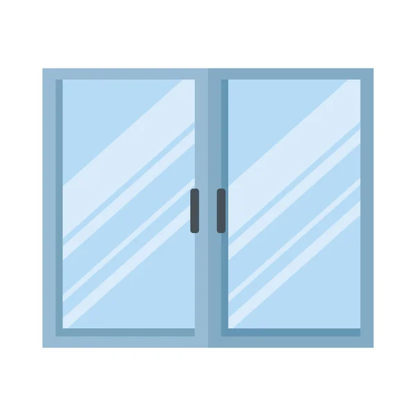 Fenêtre verre fermé — Image vectorielle