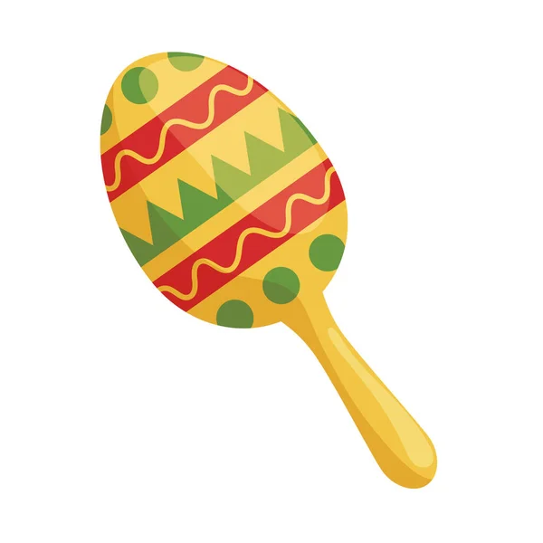 Instrumento de maraca tropical — Vector de stock