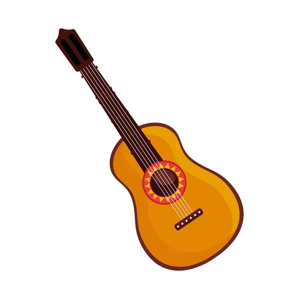 Instrumento musical de guitarra — Vetor de Stock