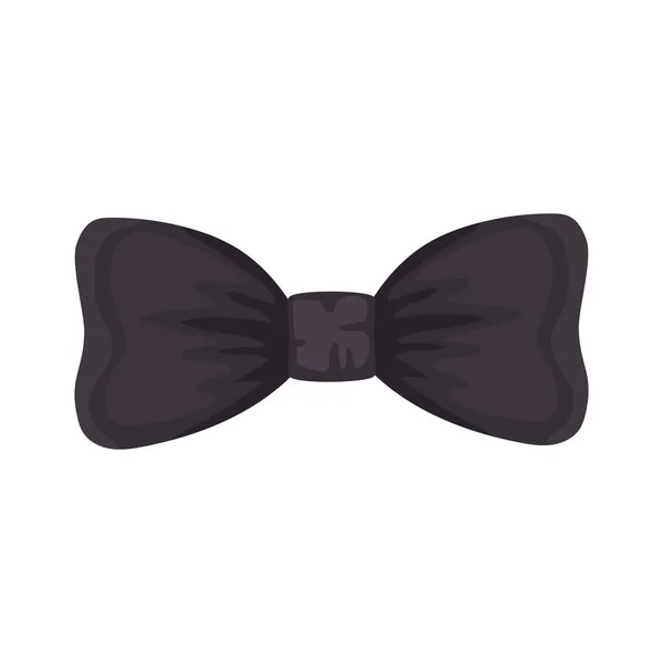 Elegante corbata negra — Vector de stock