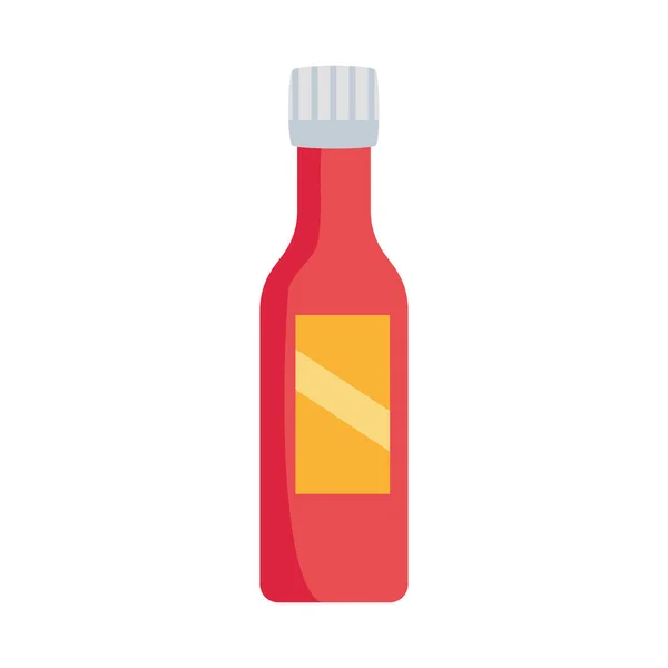 Ingrediente de botella roja — Vector de stock