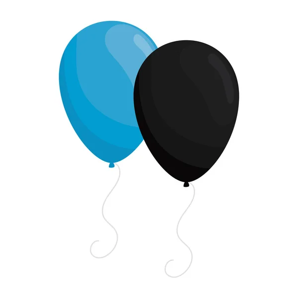 Ballonger helium flytande — Stock vektor
