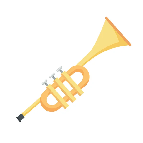 Trumpet musical instrument — Stock Vector