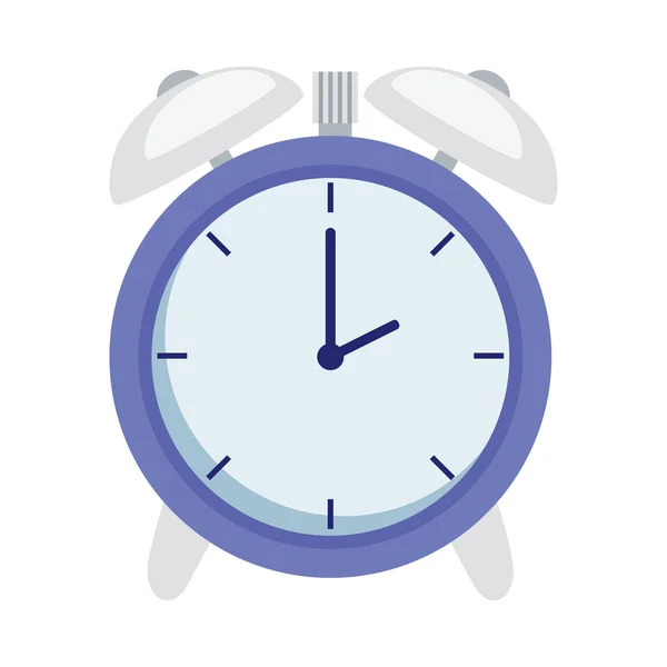 Relógio de alarme roxo — Vetor de Stock